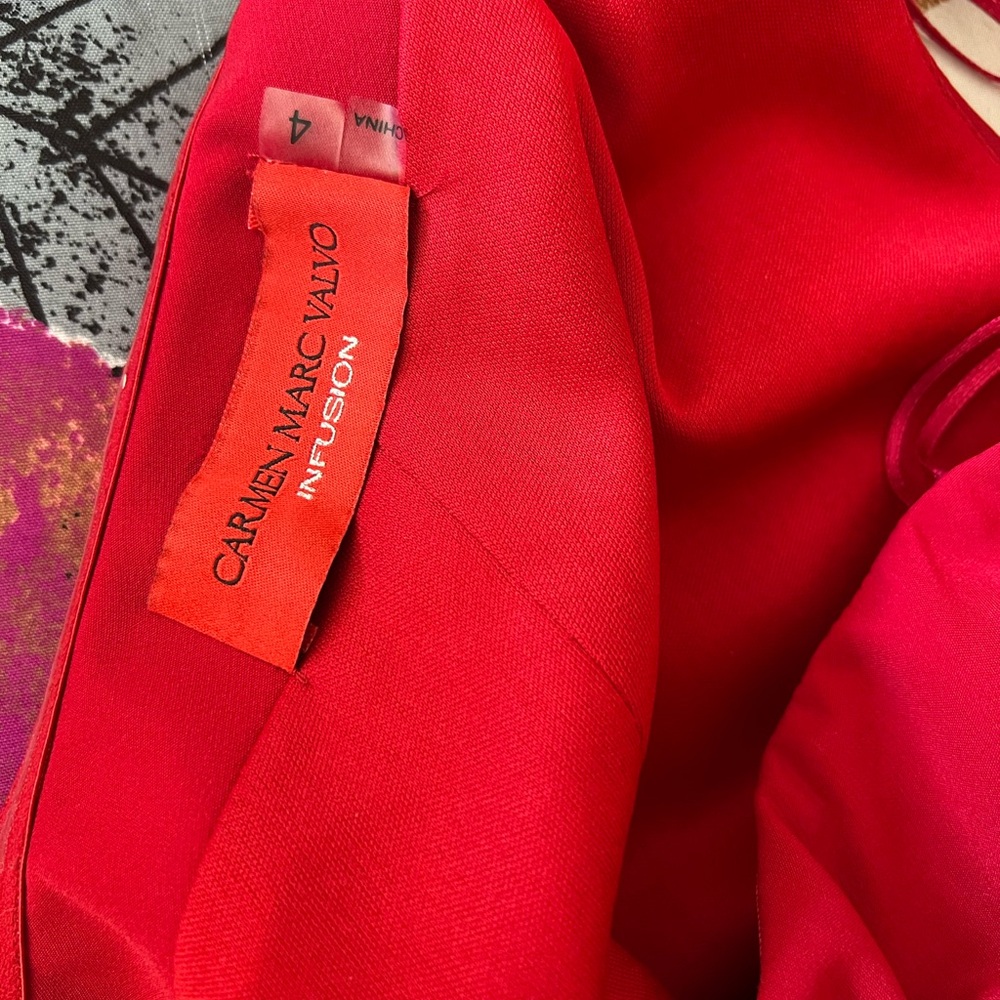 Elegant Red Evening Gown size 4 - Picture 7 of 7